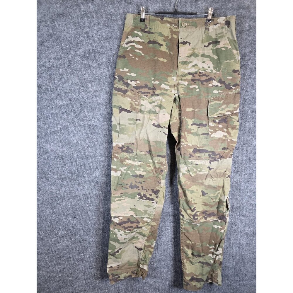 US Army ACU Pants Mens Medium Long Camo OCP Ripstop Cargo Tactical Insect Shield